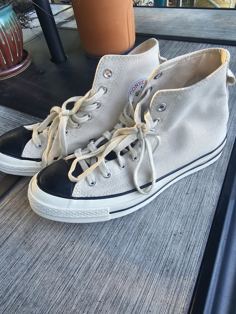 Converse x Fear of God Essentials Chuck 70 Hi Natural Ivory Size Men 7 /Womens 9